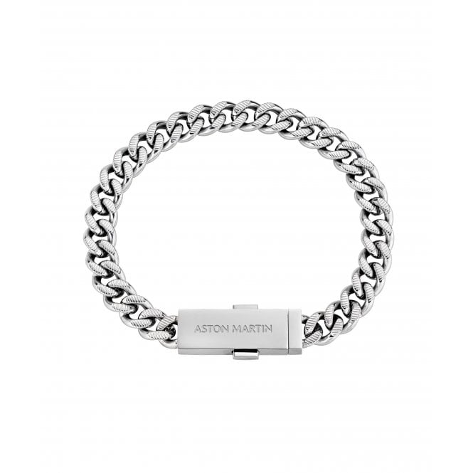 Aston Martin  UCD Stainless Steel Gourmette Chain Bracelet 19cm