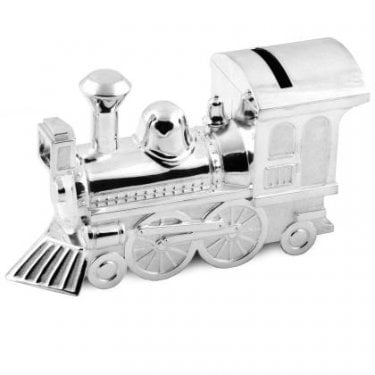 Gift Silverplated Money Box Large Train H 85, W 140, D 50mm