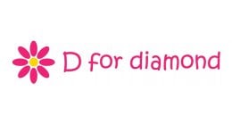 D for Diamond  Mother of Pearl Heart with Diamond Stud Earrings 0.6 x 0.7cm