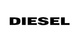 Diesel Jewellery Diesel Logo Black Leather Bracelet 175-195mm