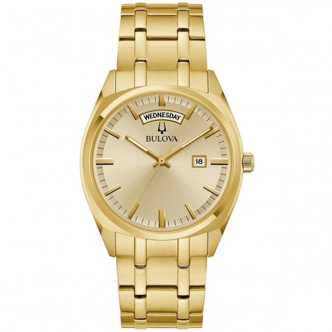 Bulova  Gents Surveyor Classic Gold Tone Stainless Steel Watch