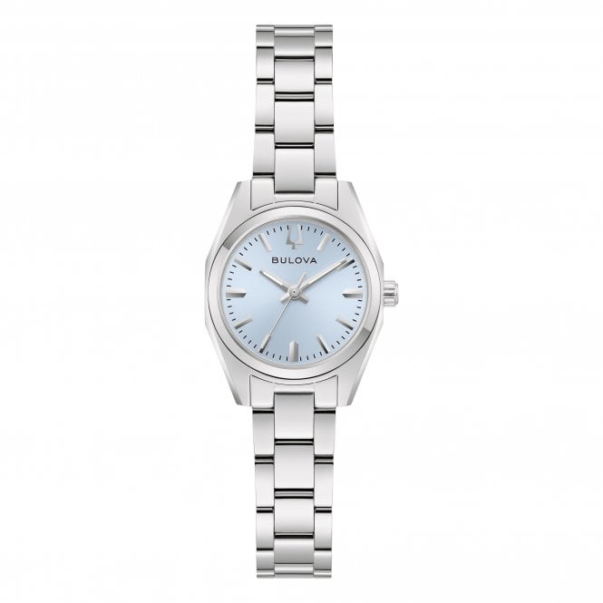 Bulova  Ladies Surveyor Light Blue Dial Stainless Steel Watch