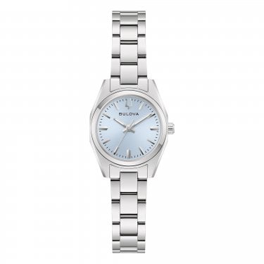 Bulova Ladies Surveyor Light Blue Dial Stainless Steel Watch