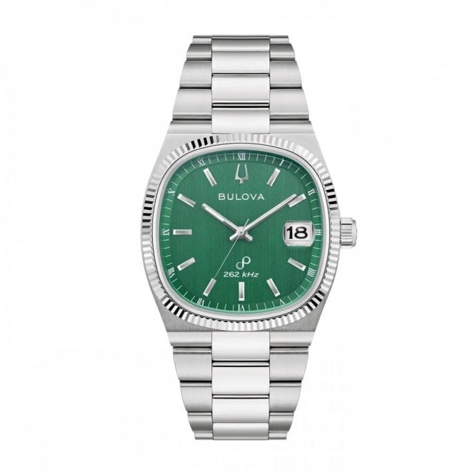 Bulova  Unisex Super Seville Green Dial Stainless Steel Watch
