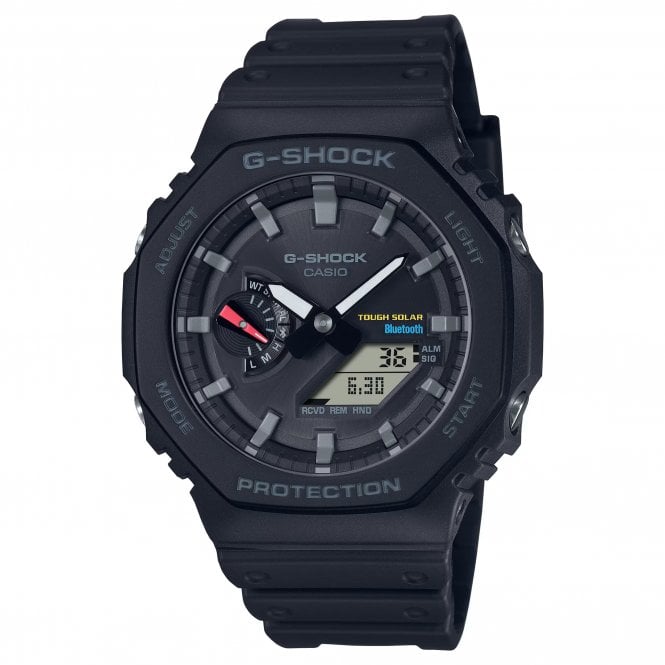 G-Shock Casio  Gents 2100 Series Solar Black Resin Strap Watch