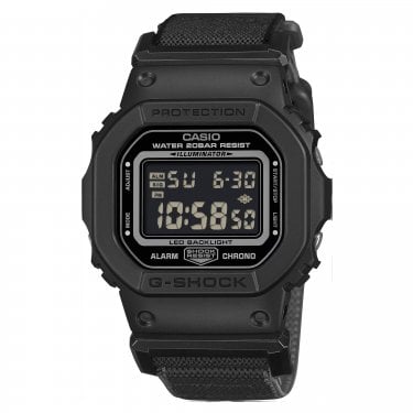 Casio G-Shock Gents 5600 Series Black FIDLOCK® Buckle Watch