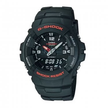 Casio G-Shock Gents G-100 Series Black Resin Strap Watch