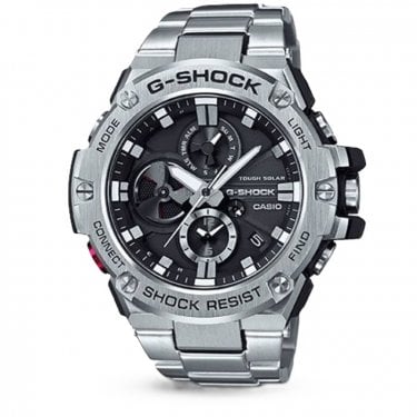 Casio G-Shock Gents G Steel GST-B100 Series Black Dial Stainless Steel Solar Watch