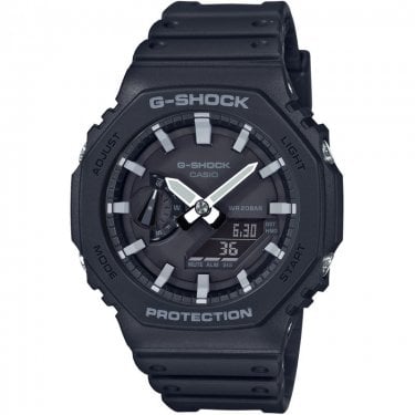 Casio G-Shock Gents Octagon Series Carbon Core Black Resin Strap Watch