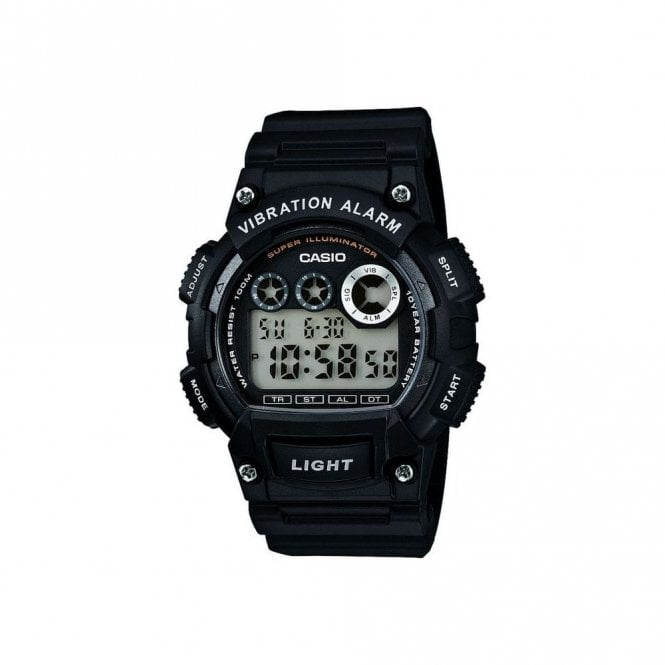 Casio  Gents Collection Chrongraph Black Resin Strap Watch