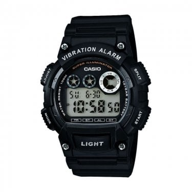 Casio Gents Collection Chrongraph Black Resin Strap Watch