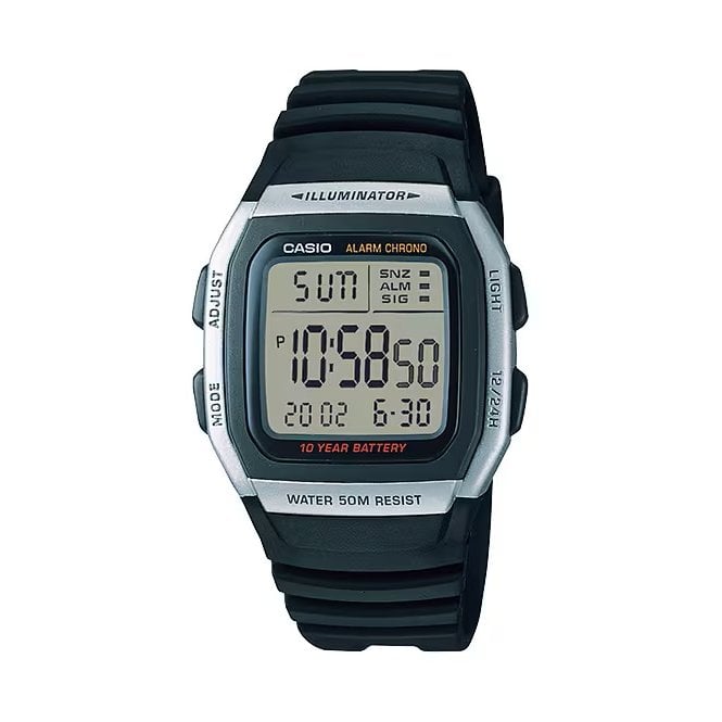 Casio  Gents Digital Black Resin Band Watch