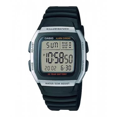 Casio Gents Digital Black Resin Band Watch