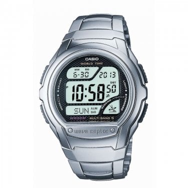 Casio Gents Wave Ceptor Radio Controlled Stainless Steel Watch