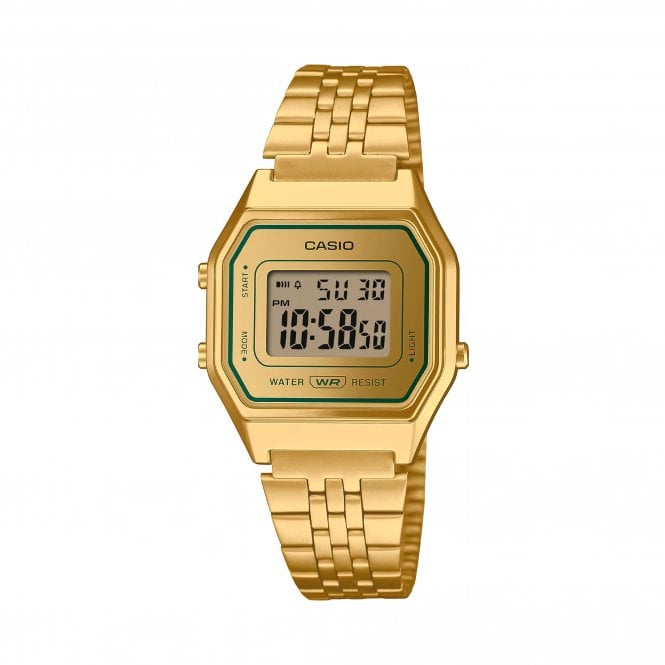 Casio  Unisex Vintage Retro Collection Gold Tone Stainless Steel Watch