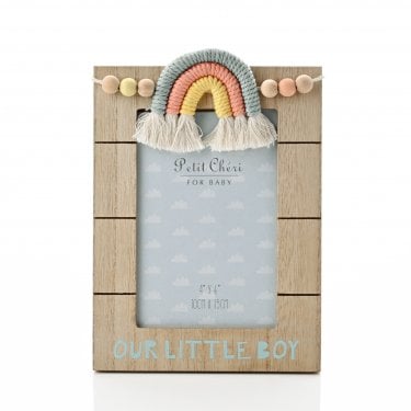 Celebrations Little Boy Rainbow Photo Frame 4"x6", 3cm x 32.4cm x 14.7cm 