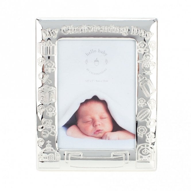 Celebrations  My Christening Day Silver Plated Photo Frame 3.5