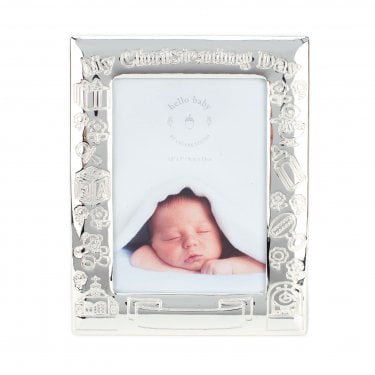 Celebrations My Christening Day Silver Plated Photo Frame 3.5" x 5", 17cm x 13.5cm x 1cm 