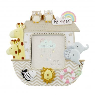 Celebrations Noah's Ark Photo Frame 4"x4", 16.5cm x 18cm x 2cm 