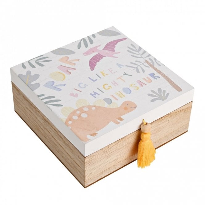 Celebrations  Petit Cheri Dinosaur Roar Keepsake Box H80, W156, D154mm