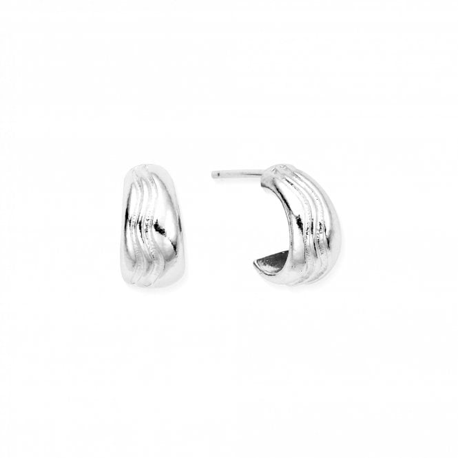 ChloBo  Waves Huggie Hoop Earrings 0.6 x 0.8cm  