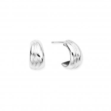 ChloBo Waves Huggie Hoop Earrings 0.6 x 0.8cm  