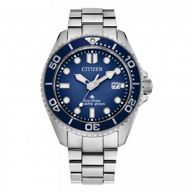 Citizen Gents Promaster Diver Blue Dial Stainless Steel Eco Drive Watch