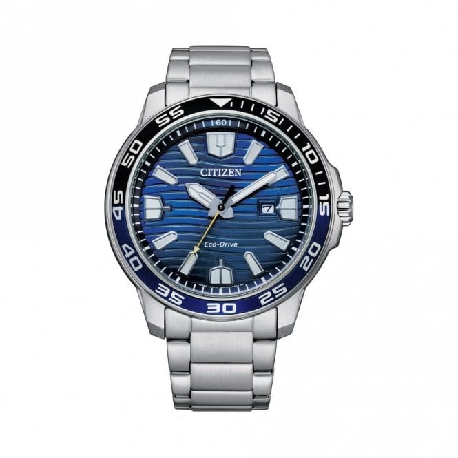 Citizen  Gents Sport Blue Dial Stainless Steel Watch