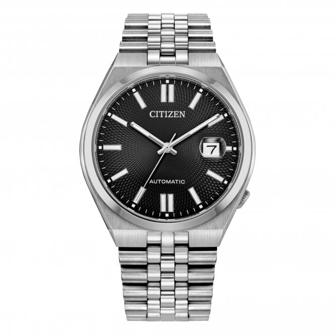 Citizen  Gents Tsuyosa 60 Black Dial Stainless Steel Automatic Watch