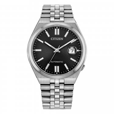 Citizen Gents Tsuyosa 60 Black Dial Stainless Steel Automatic Watch