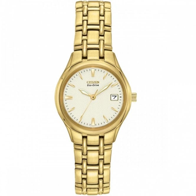 Citizen  Ladies Eco Drive Gold Tone Stainless Steel Watch