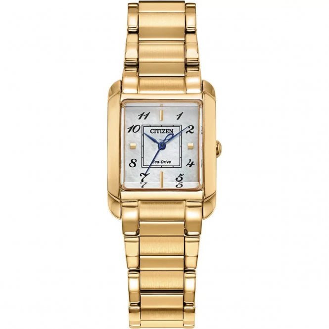 Citizen  Ladies L Bianca Eco Drive Gold Tone Stainless Steel Watch