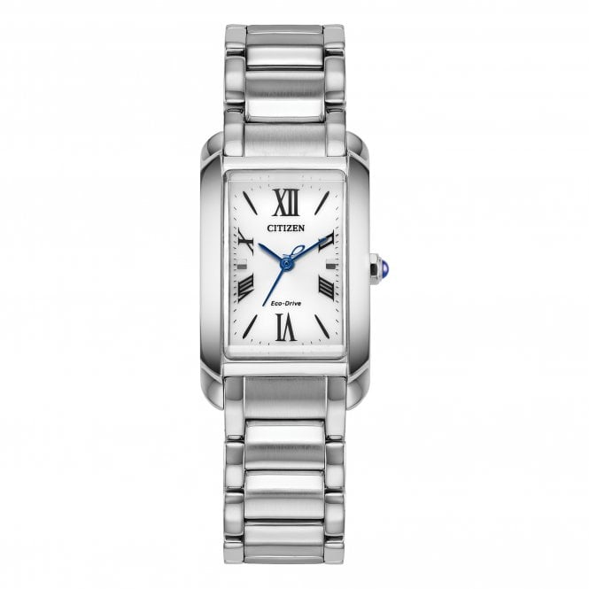 Citizen  Ladies L Bianca White Dial Stainless Steel Eco Drive Watch
