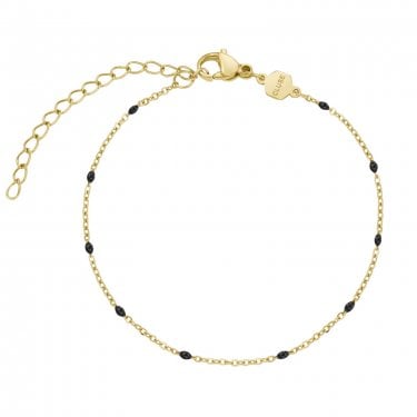 Cluse Essentielle Black Epoxy Gold Tone Bracelet 16 - 20cm