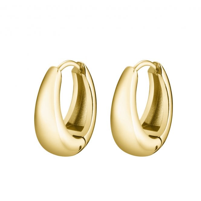 Cluse  Essentielle Round Gold Tone Hoop Earrings 17.4mm