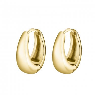 Cluse Essentielle Round Gold Tone Hoop Earrings 17.4mm