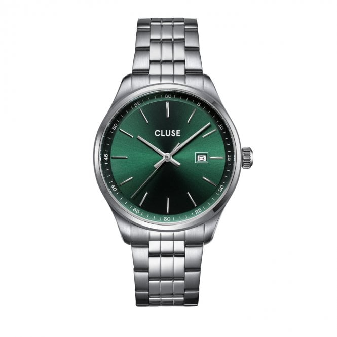 Cluse  Gents Anthéor Green Dial Stainless Steel Watch