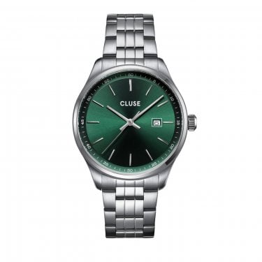 Cluse Gents Anthéor Green Dial Stainless Steel Watch