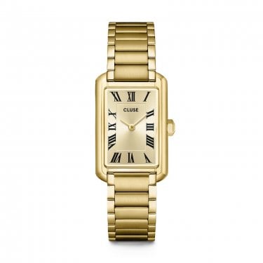 Cluse Ladies Belisenna Gold Dial Gold Tone Stainless Steel Watch