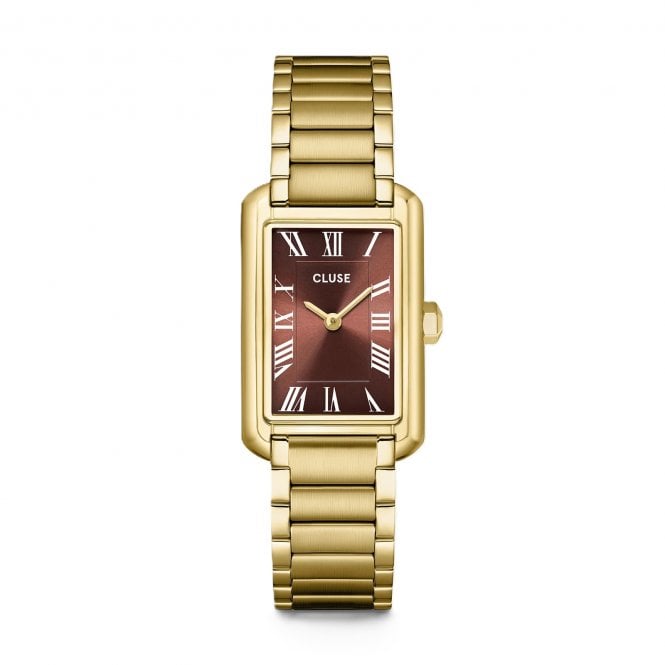 Cluse  Ladies Belisenna Mocha Dial Gold Tone Stainless Steel Watch