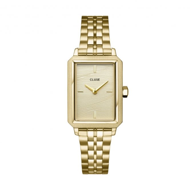 Cluse  Ladies Fluette Sand Texture Gold Tone Stainless Steel Watch