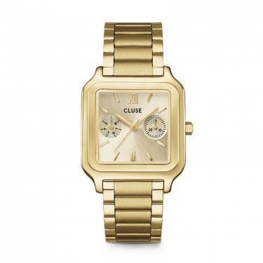 Cluse Ladies Gracieuse Multifunction Gold Tone Stainless Steel Watch