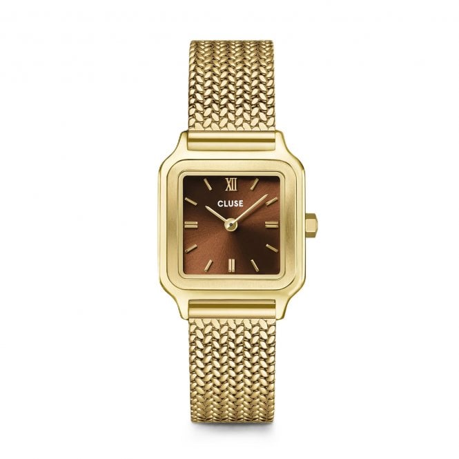Cluse  Ladies Gracieuse Petite Brown Dial Gold Tone Stainless Steel Watch
