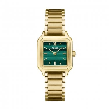 Cluse Ladies Gracieuse Petite Green Dial Gold Tone Stainless Steel Watch