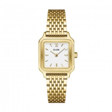 Cluse Ladies Gracieuse Petite White Dial Gold Tone Stainless Steel Watch