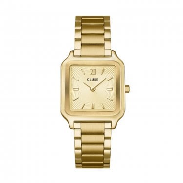 Cluse Ladies Gracieuse Sunray Textured Dial Gold Tone Stainless Steel Watch