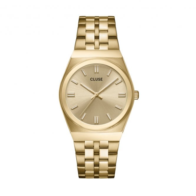 Cluse  Ladies Retro 70's Gold Tone Stainless Steel Watch