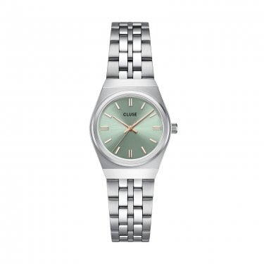 Cluse Ladies Retro 70's Mini Sage Green Dial Stainless Steel Watch