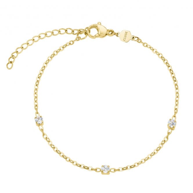 Cluse  Élevé CZ Chain Gold Tone Bracelet 16 - 20cm