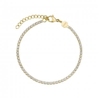 Cluse Élevé CZ Gold Tone Tennis Bracelet 16 - 20cm